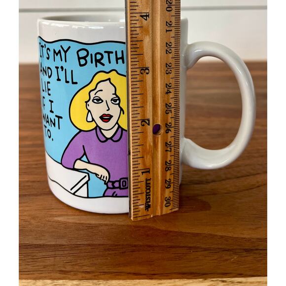 It’s My Birthday and I’ll Lie if I want to Shoebox Greeting Mug Cup Novelty Gift - Picture 7 of 7